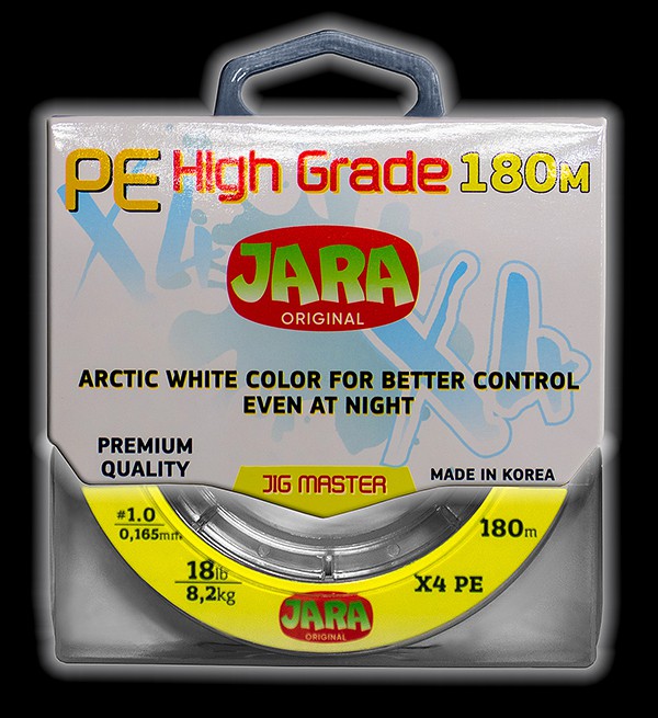 Плетёный шнур Jara Jig Master X4 PE # 1.0
